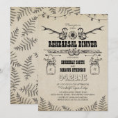 Rustieke Country Cowboy Boots repetitie diner Kaart (Voorkant / Achterkant)