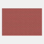 Rustieke Country Plaid Boho Kerstmis Inpakpapier Vel (Voorkant)