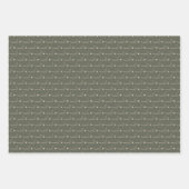 Rustieke Country Plaid Sneeuw Kerst Wrapping Paper (Voorkant)