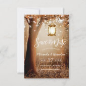 Rustieke Country Wedding Save the Date Uitnodiging (Voorkant)