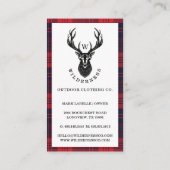 Rustieke Country Wilderness Herten & Glazen Geplaa Visitekaartje (Achterkant)