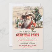 Rustieke Cowboy Kerstfeest Kaart (Voorkant)