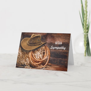 Rustieke Cowboy Pet Rope Hay Foto Sympathie Kaart