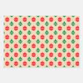 Rustieke Craft Paper Rendier, Ornamenten en Holly (Voorkant 3)