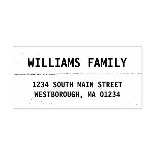 Rustieke Creëer Uw Eigen Aangepast Retouradres Rubberstempel (Afrduk)