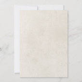 rustieke crème bloemig Lijst bruids brunch Kaart (Achterkant)