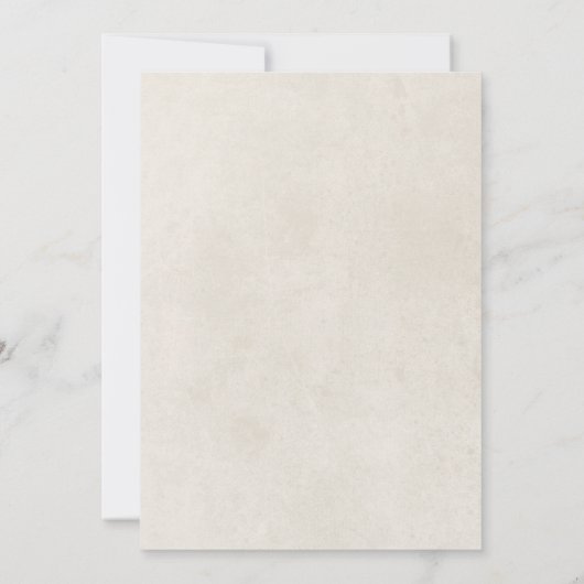 rustieke crème bloemig Lijst bruids brunch Kaart (Achterkant)