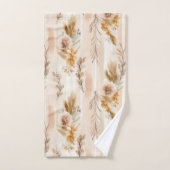 Rustieke Crème Boho Bloem Bad Handdoek (Handdoek)