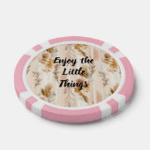Rustieke Crème Boho Bloem Poker Chips (Enkel)