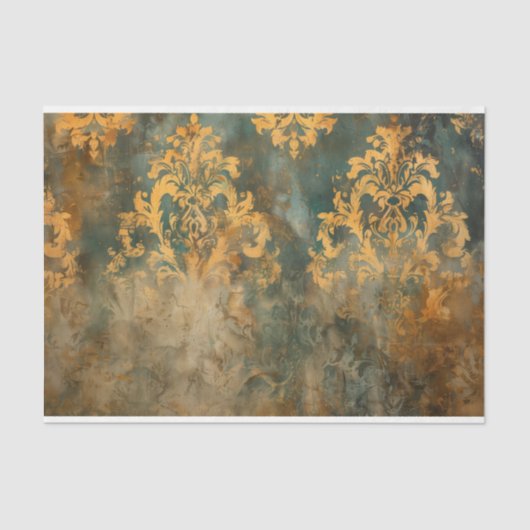 Rustieke Damask Meubilair Decoupage Tissue Paper Tissuepapier (Voorkant)