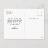 Rustieke dankbare foto Thanksgiving Feestdagenkaart (Achterkant)