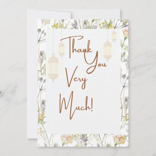 Rustieke Dankkaart Bedankkaart (Voorkant)