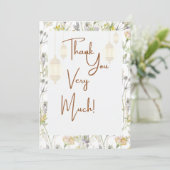 Rustieke Dankkaart Bedankkaart (Staand voorkant)