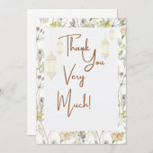 Rustieke Dankkaart Bedankkaart (Voorkant / Achterkant)