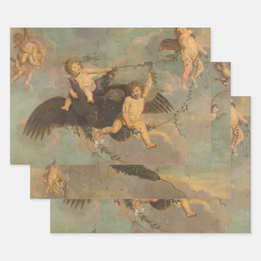  rustieke decoupage angels engel cherub inpakpapier vel (Set)