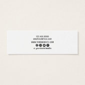 Rustieke dennen · Earring Hoops Studs Display Kaar Mini Visitekaartjes (Achterkant)