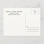 Rustieke dennenappel bruiloft bewaar de datum aankondigingskaart (Achterkant)