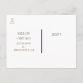 Rustieke dennenappel Elegante Trouw Huwelijk Opsla Aankondigingskaart (Achterkant)