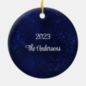 Rustieke dennenappel keramisch ornament (Achterkant)