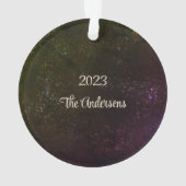 Rustieke dennenappel ornament (achterkant)