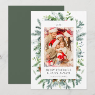Rustieke dennenbessen foto kerst kerstkaart