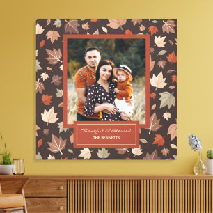 Rustieke Donkere Herfst Familie Fotogalerij Canvas Afdruk