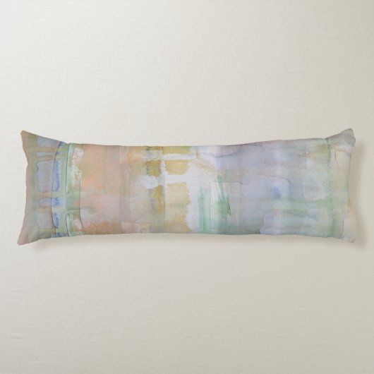 Rustieke Drip Waterverf Print Lichaamskussen (Voorkant)