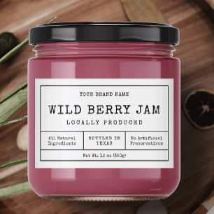 Rustieke Eenvoudige Waterdichte Jam Jar Label Voedselcontainer Etiket