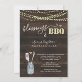 Rustieke Eerste Communie / Confirmatie BBQ-feest Kaart (Voorkant)