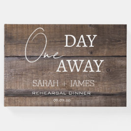 Rustieke eik een dag weg repetitie diner bruiloft gastenboek