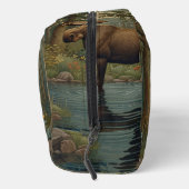 Rustieke eland elk boho bos bos groen toilettasje (Rechts)