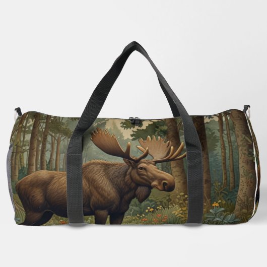 Rustieke elanden boho bos bos bossen meer plunjezak (Achterkant)