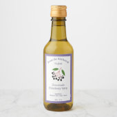Rustieke Elderberry stroop flesetiket Sticker (Voorkant)
