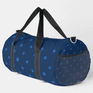 Rustieke Elegante Blauwe & Zwarte Sterren Plunjezak