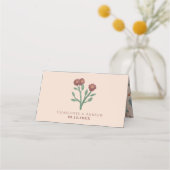 Rustieke Elegante Bloemen Boho Wildflowers Wedding (Achterkant)