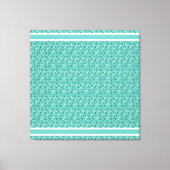 Rustieke Elegante Bloempatroon Canvas Afdruk (Voorkant)