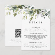Rustieke Elegante Eucalyptusbladeren QR Code Trouw