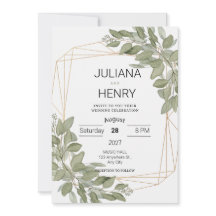 Rustieke Elegante Groene Waterverf Eucalyptus