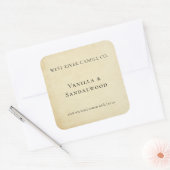 Rustieke Elegante Kraft Papier Kaars Label (Envelop)