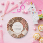 rustieke elegante Nikkah islamitische bruiloft Papieren Bordje (Feest)