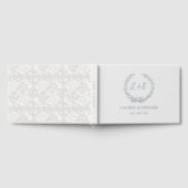 Rustieke Elegante Witte kant bruiloft Gastenboek (Volledig)