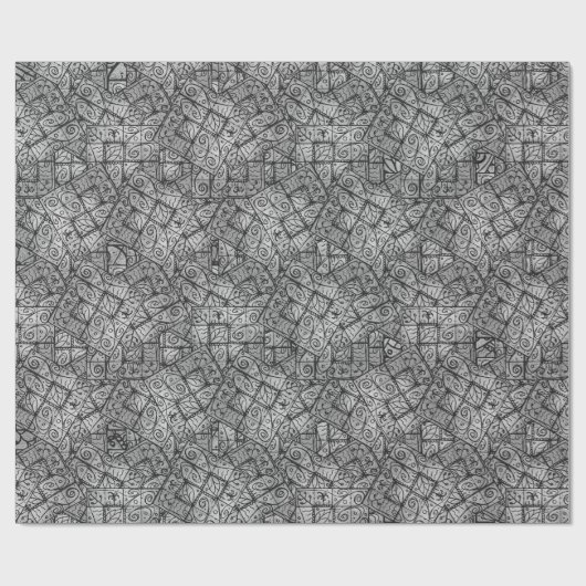 Rustieke Elegantie Abstracte compositie Cadeaupapier (Vlak)