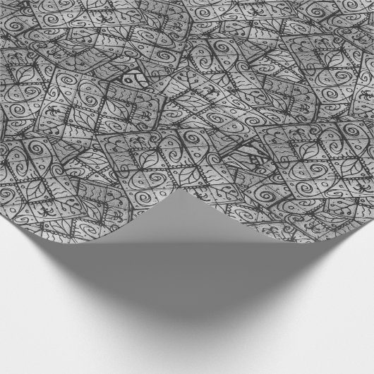 Rustieke Elegantie Abstracte compositie Cadeaupapier (Hoek)