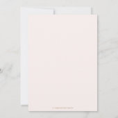 Rustieke Elegantie Blush Roze Rozen Bloemen Bruilo Kaart (Achterkant)