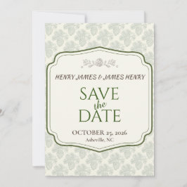 Rustieke Elegantie Herfst Pinecone Save The Date