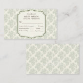 Rustieke Elegantie Herfst Pinecone Visitekaartje (Voorkant / Achterkant)