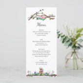 Rustieke Elegantie Woodland Wedding Menu (Staand voorkant)