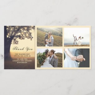 Rustieke en droomboom bruiloft bedankt