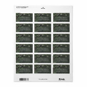 Rustieke en  Lights Tree Bruiloft Etiket (Full Sheet)