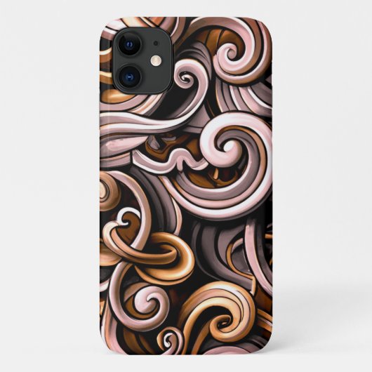 Rustieke energie wervelt Case-Mate iPhone case (Achterkant)